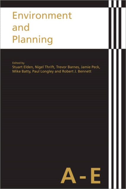 Book cover of: Environment and Planning. By: Trevor Barnes