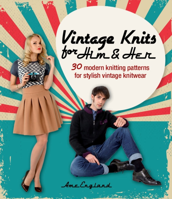 Book cover of: Vintage Knits for Him & Her. By: Christelle Ledoux