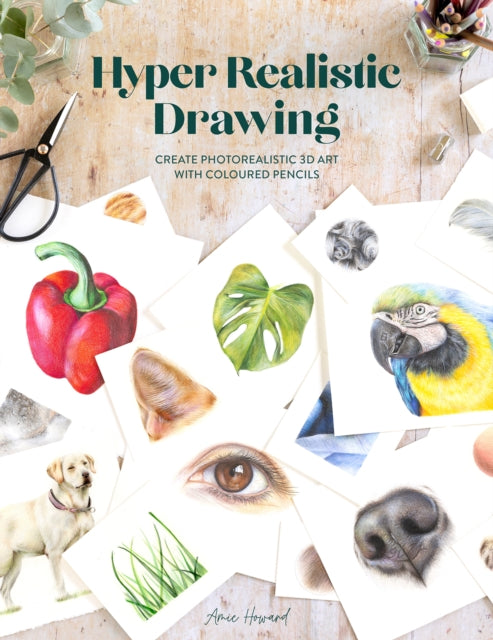Book cover of: Hyper Realistic Drawing. By: Amie Howard