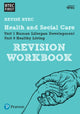 Book cover of: Pearson REVISE BTEC First in Health and Social Care Revision Workbook - for 2026, 2027 exams