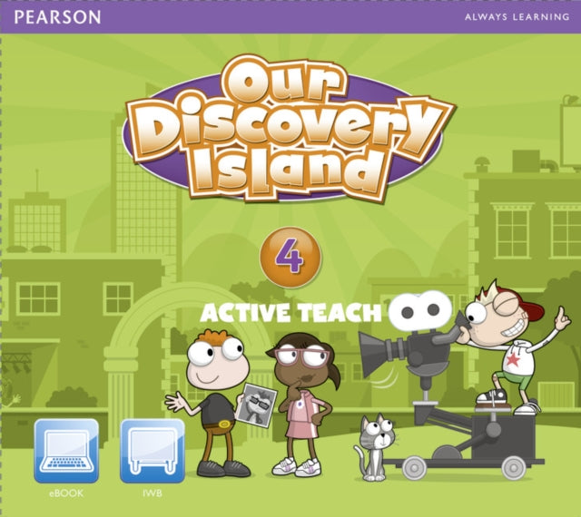 Book cover of: Our Discovery Island American Edition Active Teach 4. By: Prentice-Hall, inc.