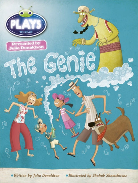 Book cover of: Bug Club Guided Plays by Julia Donaldson Year Two White The Genie. By: Julia Donaldson