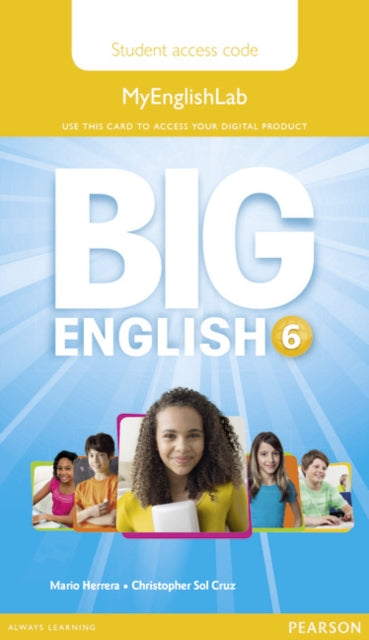 Book cover of: Big English 6 Pupil's MyEnglishLab Access Code (standalone)
