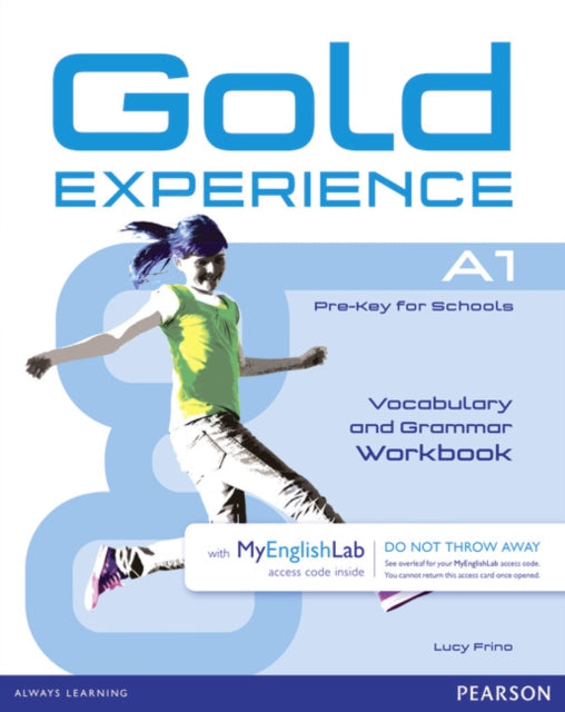 Book cover of: Gold Experience A1 MyEnglishLab & Workbook Benelux Pack. By: Lucy Frino