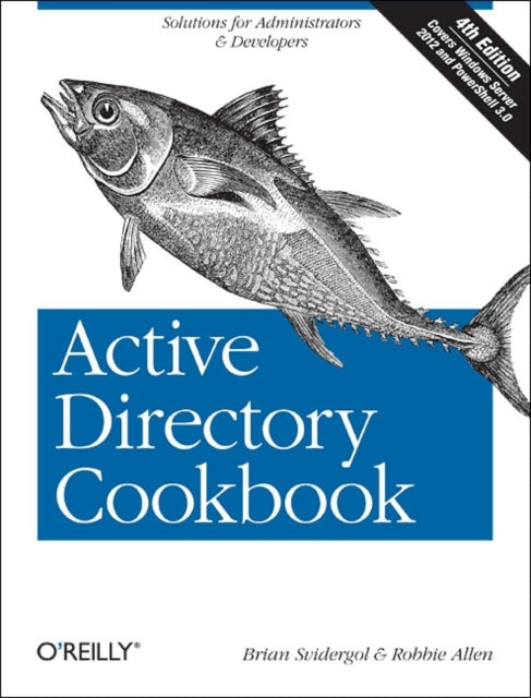 Book cover of: Active Directory Cookbook. By: Brian Svidergol
