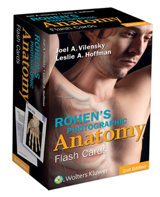 Book cover of: Rohen's Photographic Anatomy Flash Cards. By: Joel A. Vilensky PhD
