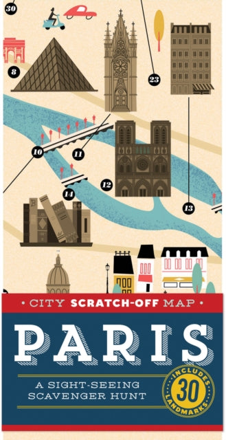 Book cover of: City Scratch-off Map: Paris. By: Christina Henry de Tessan