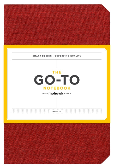 Book cover of: Go-To Notebook with Mohawk Paper, Brick Red Dotted
