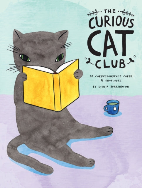 Book cover of: Curious Cat Club Correspondence Cards. By: Stasia Burrington