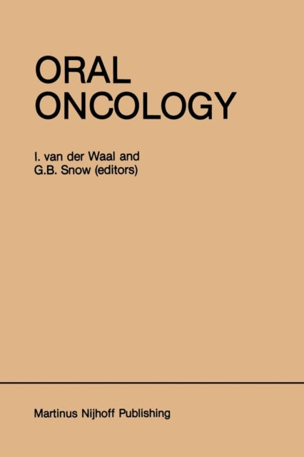 Book cover of: Oral Oncology. By: I. Van Der Waal