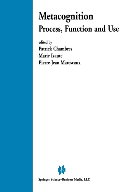Book cover of: Metacognition. By: Patrick Chambres