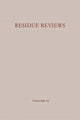 Book cover of: Residue Reviews / Ruckstands-Berichte. By: Francis A. Gunther