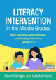 Book cover of: Literacy Intervention in the Middle Grades. By: Kevin Flanigan