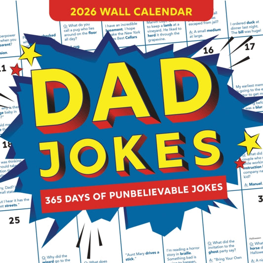 Book cover of: 2026 Dad Jokes Wall Calendar