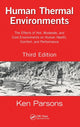 Book cover of: Human Thermal Environments. By: Kenneth Christopher Parsons