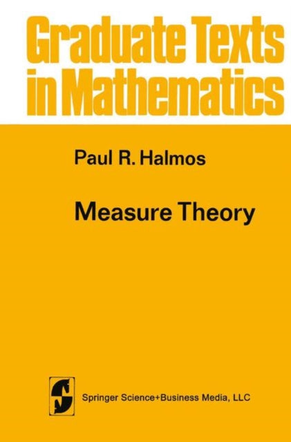Book cover of: Measure Theory. By: Paul Halmos