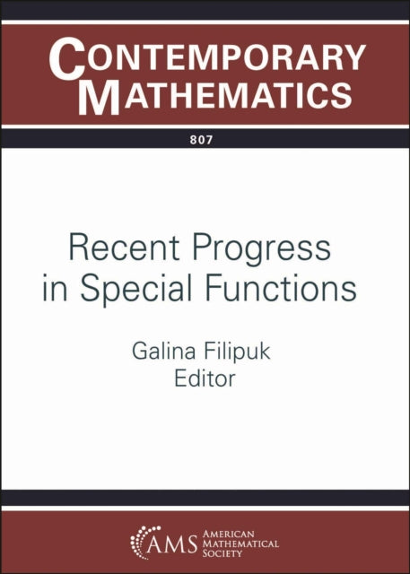 Book cover of: Recent Progress in Special Functions. By: Galina Filipuk