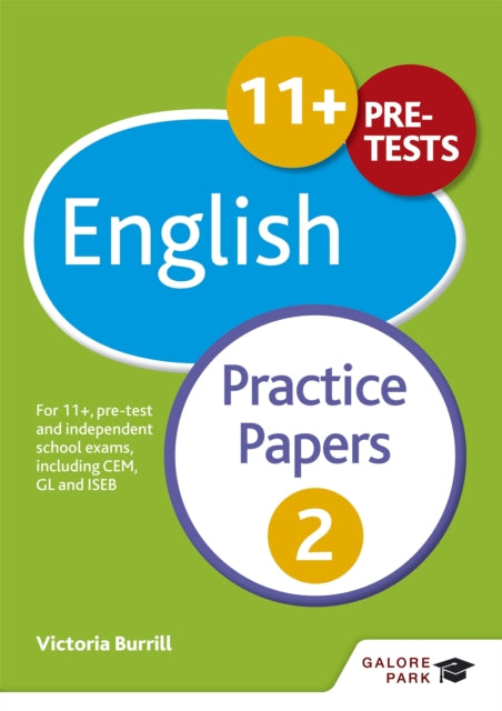 Book cover of: 11+ English Practice Papers 2. By: Andrew Hammond