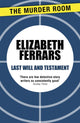Book cover of: Last Will and Testament. By: Elizabeth Ferrars