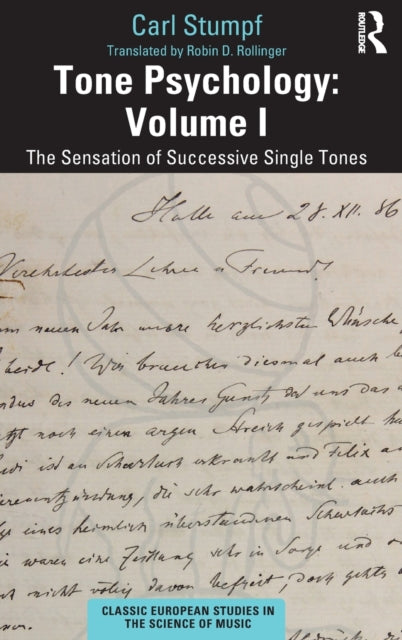 Book cover of: Tone Psychology: Volume I. By: Carl Stumpf