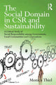 Book cover of: Social Domain in CSR and Sustainability. By: Monica Thiel