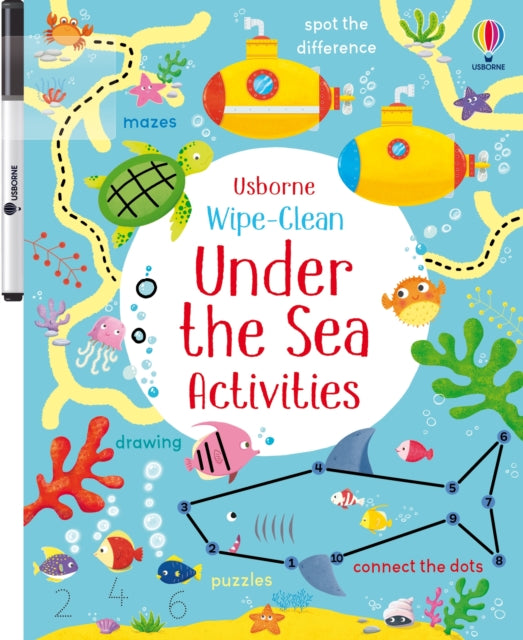 Book cover of: Wipe-Clean Under the Sea Activities. By: Kirsteen Robson