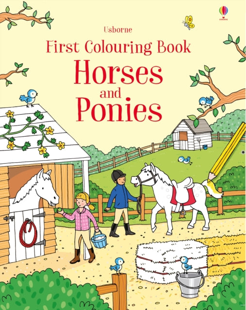 Book cover of: First Colouring Book Horses and Ponies. By: Jessica Greenwell