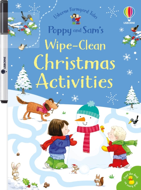 Book cover of: Poppy and Sam's Wipe-Clean Christmas Activities. By: Sam Taplin