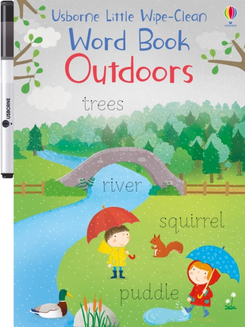 Book cover of: Little Wipe-Clean Word Book Outdoors. By: Felicity Brooks