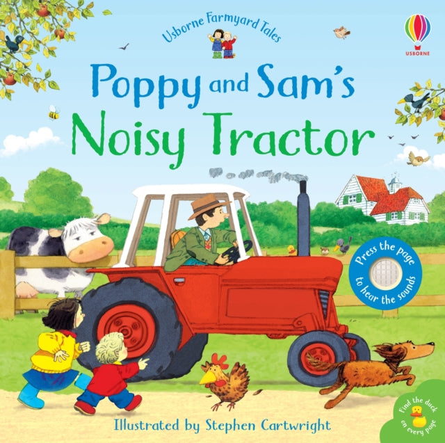 Book cover of: Poppy and Sam's Noisy Tractor. By: Sam Taplin