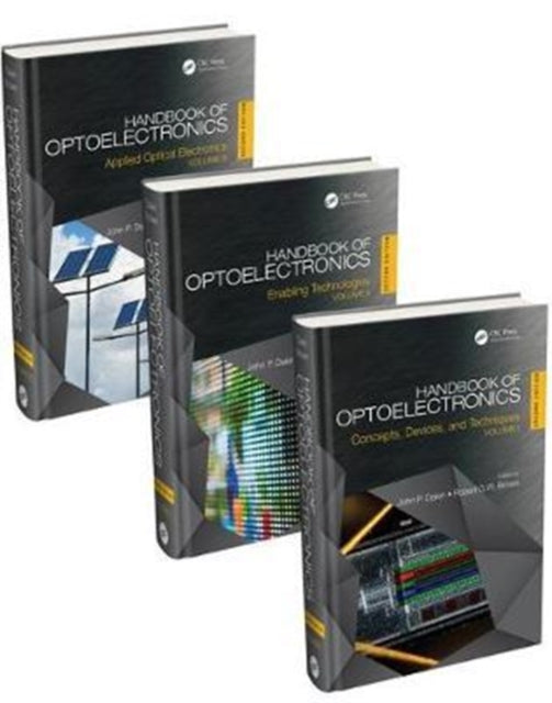 Book cover of: Handbook of Optoelectronics, Second Edition (Three-Volume Set). By: John P. Dakin