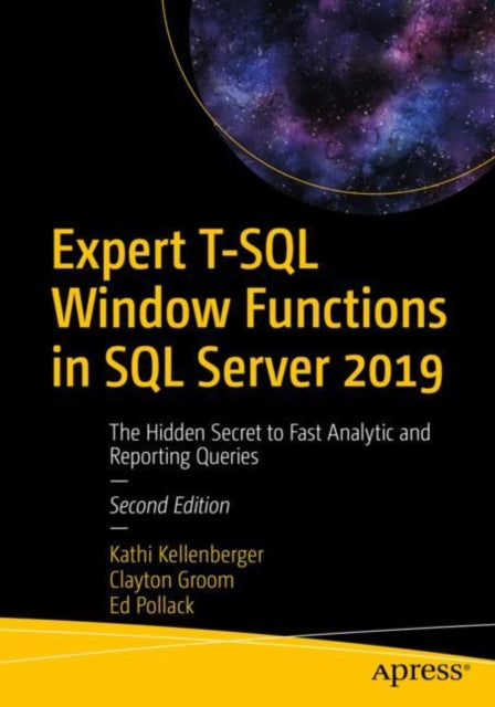 Book cover of: Expert T-SQL Window Functions in SQL Server 2019. By: Kathi Kellenberger