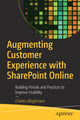 Book cover of: Augmenting Customer Experience with SharePoint Online. By: Charles Waghmare