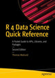 Book cover of: R 4 Data Science Quick Reference. By: Thomas Mailund