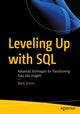 Book cover of: Leveling Up with SQL. By: Mark Simon