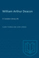 Book cover of: William Arthur Deacon. By: Lennox THOMAS