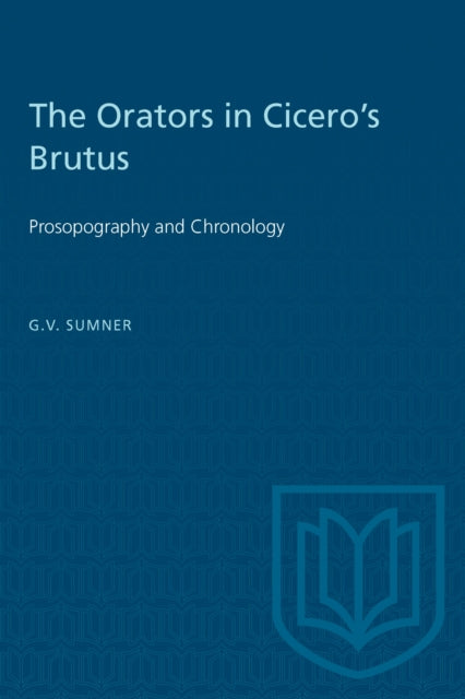 Book cover of: Orators in Cicero's Brutus. By: SUMNER
