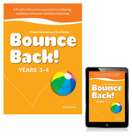Book cover of: Bounce Back! Years 3-4 with eBook. By: Helen McGrath