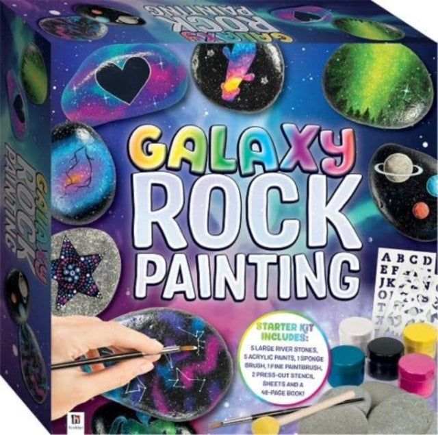 Book cover of: Galaxy Rock Painting