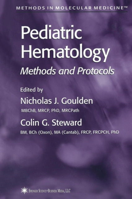Book cover of: Pediatric Hematology. By: Nicholas J. Goulden