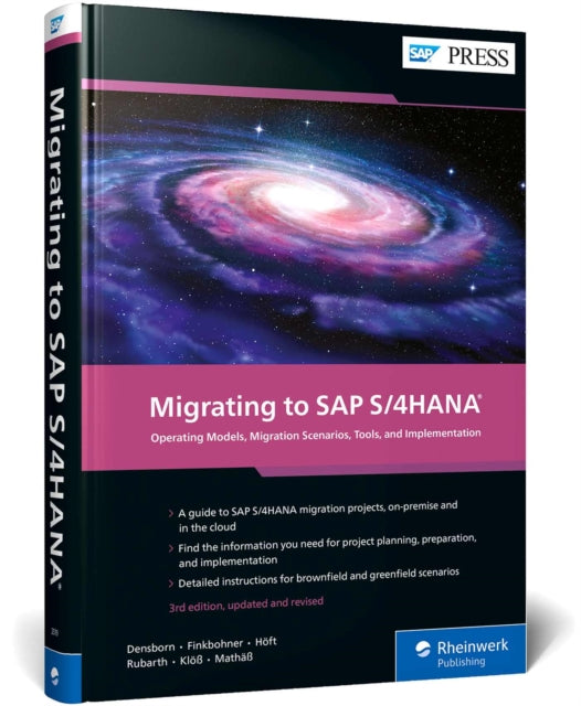 Book cover of: Migrating to SAP S/4HANA. By: Frank Densborn
