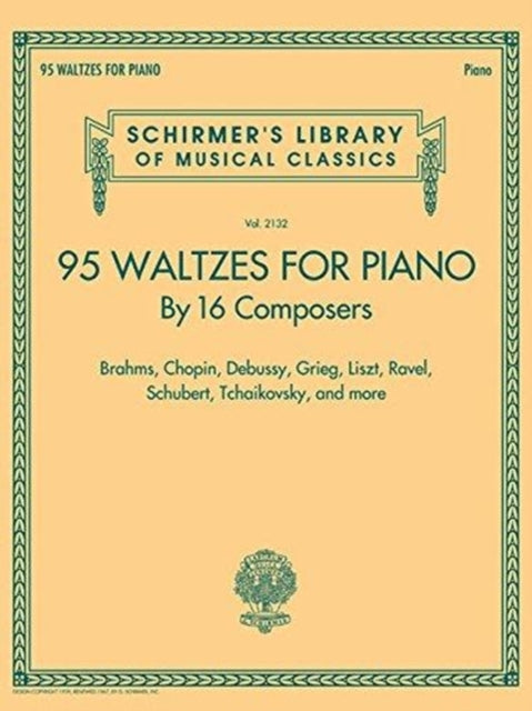Book cover of: 95 Waltzes by 16 Composers for Piano