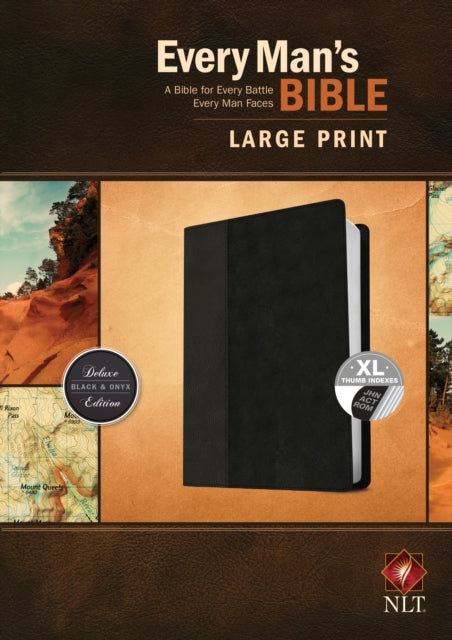 Book cover of: NLT Every Man's Bible, Large Print, Black/Onyx, Indexed. By: Stephen Arterburn