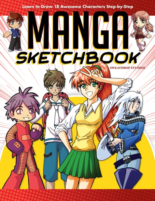 Book cover of: Manga Sketchbook. By: Sweatdrop Studios
