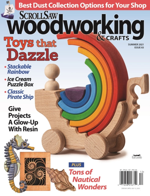 Book cover of: Scroll Saw Woodworking & Crafts Issue 83 Summer 2021