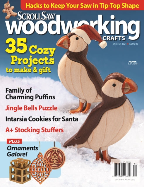 Book cover of: Scroll Saw Woodworking & Crafts Issue 85 Winter 2021