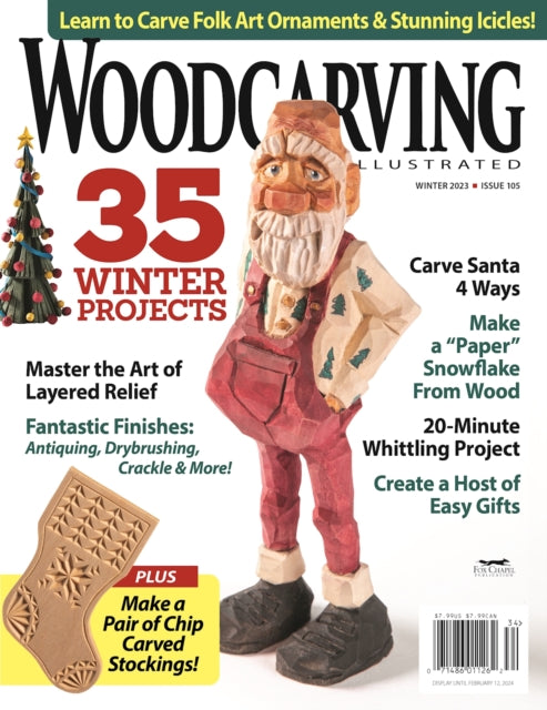 Book cover of: Woodcarving Illustrated Issue 105 Winter 2023