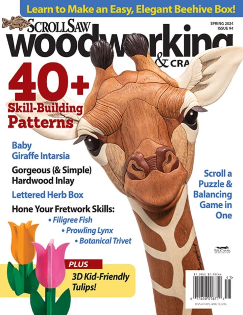 Book cover of: Scroll Saw Woodworking & Crafts Issue 94 Spring 2024