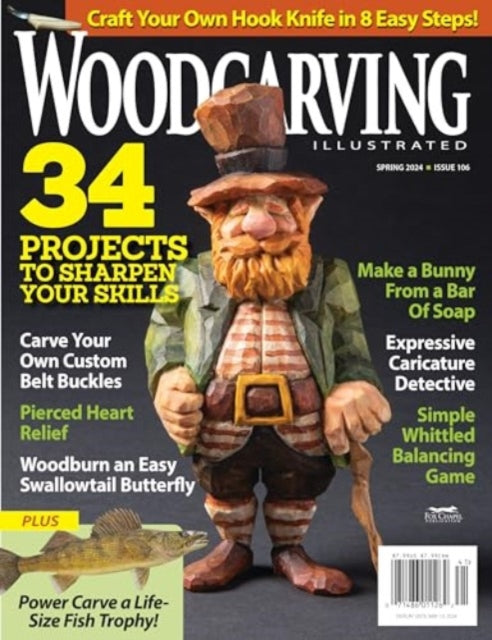 Book cover of: Woodcarving Illustrated Issue 106 Spring 24