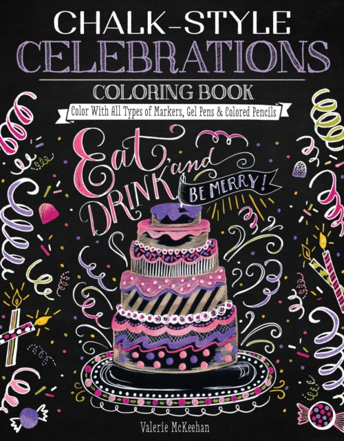 Book cover of: Chalk-Style Celebrations Coloring Book